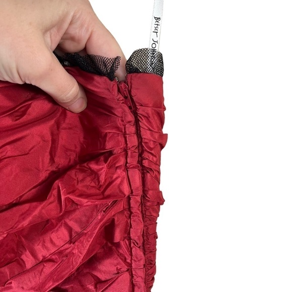 BETSEY JOHNSON Y2K Deadstock Silk Taffeta Party Dress - Picture 6 of 12
